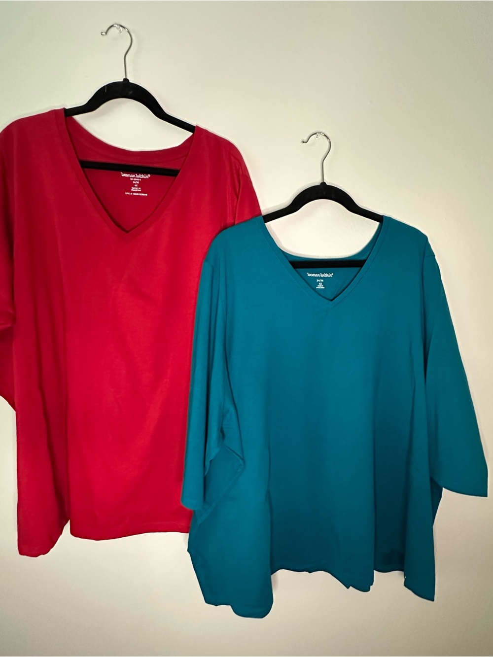 3/4 sleeve 4X Woman Within two shirt bundle - Picture 6 of 6